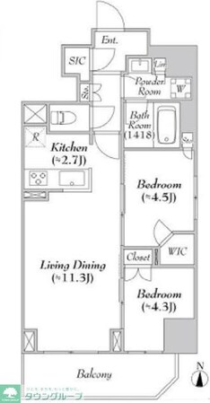 ASMACI MAISON両国IIの物件間取画像